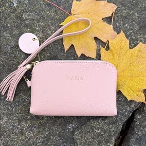 Blush Pink Wristlet with Tassel